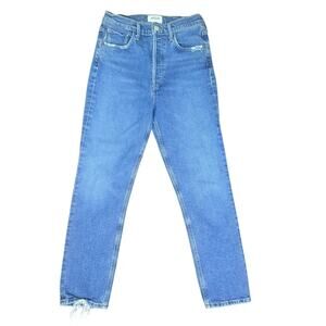 AGOLDE Riley High-Rise Straight Crop Jeans - Size 26